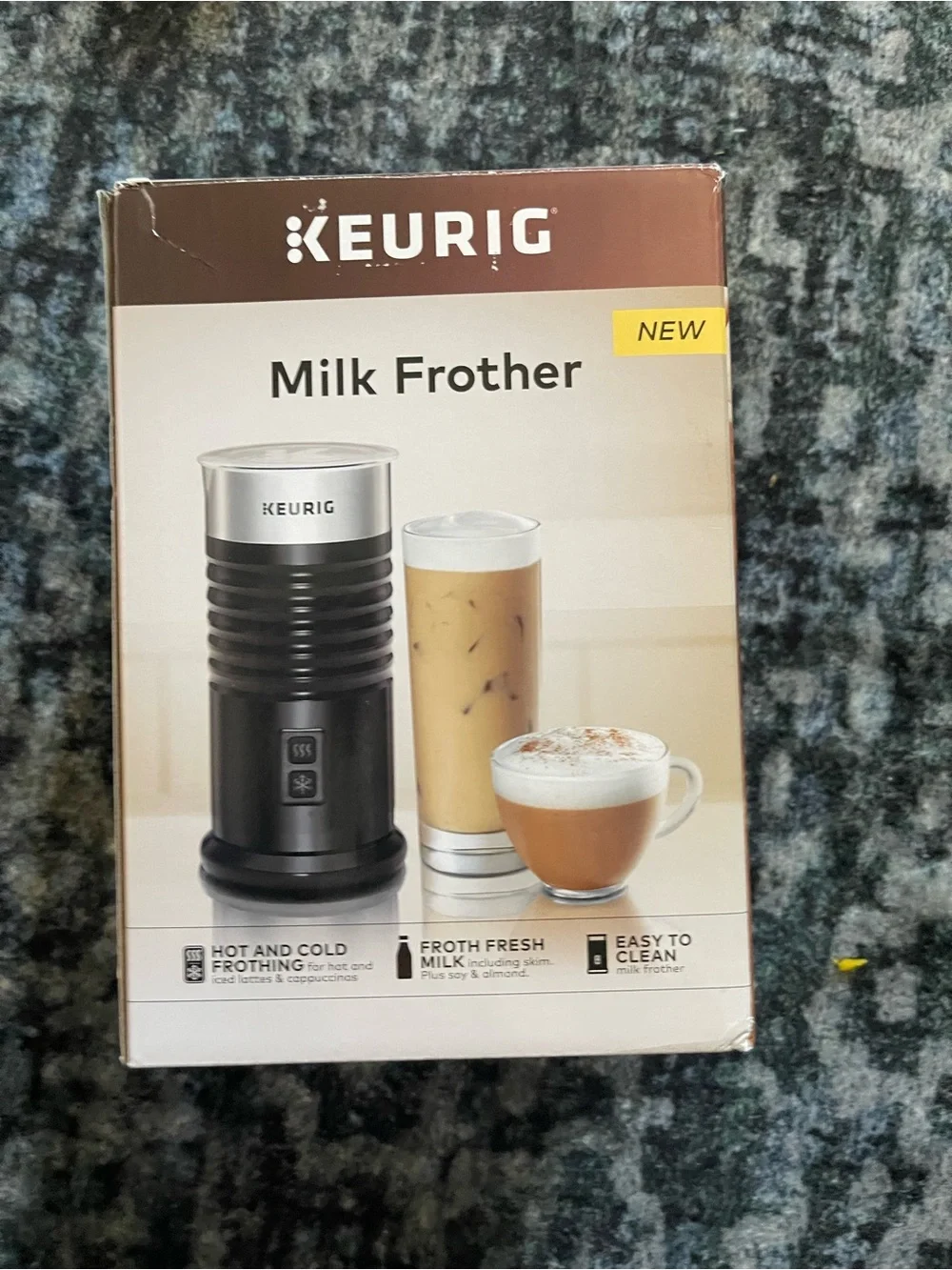 Keurig Milk Frother in Black and Silver new